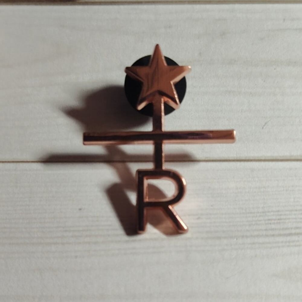 Starbucks Coffee Reserve Collector Pin Star & R Logo Lapel Hat Badge